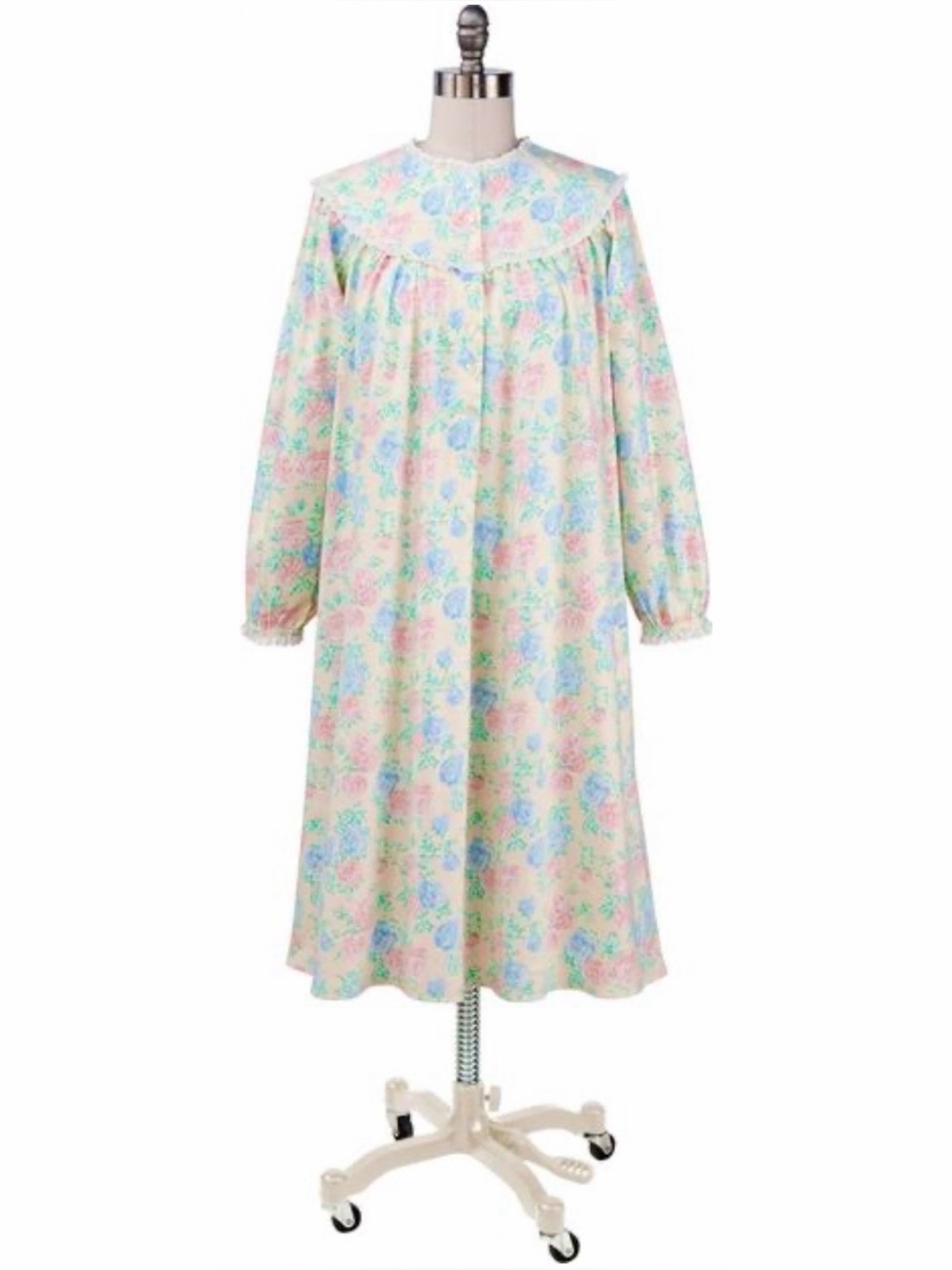 Lanz Of Salzburg Flannel Nightgown Nantucket
Rose Palest Yellow Floral Midi
